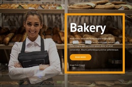 Bread And Bakery - Mobile Website Template