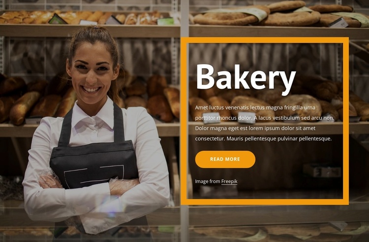 Bread and  bakery Website Template