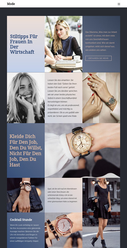 Tipps Zum Erfolg In Der Mode – Fertiges Website-Design