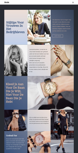 Tips Om Te Slagen In De Mode - Functionaliteit WordPress-Thema