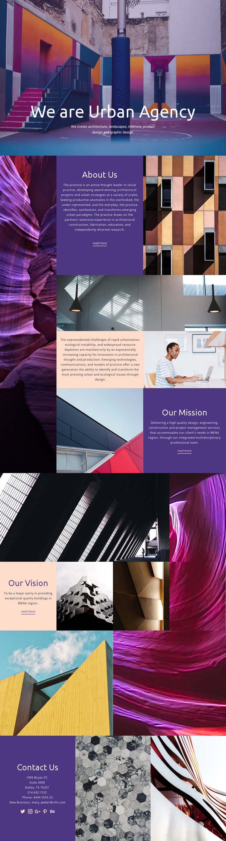 Urban real estate Homepage Design