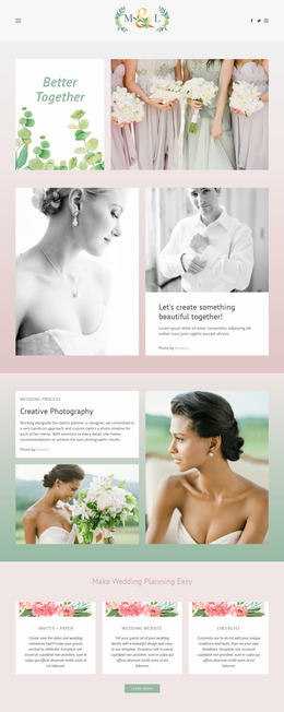 Best Photos For Wedding - HTML5 Website Builder