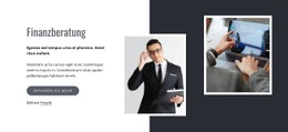 Finanzberatung Zielseitenvorlage