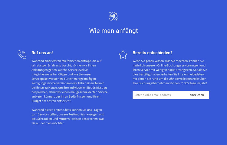 So bestellen Sie die Reinigung Joomla Vorlage