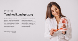 Tandheelkundige Zorg - Persoonlijk Sjabloon