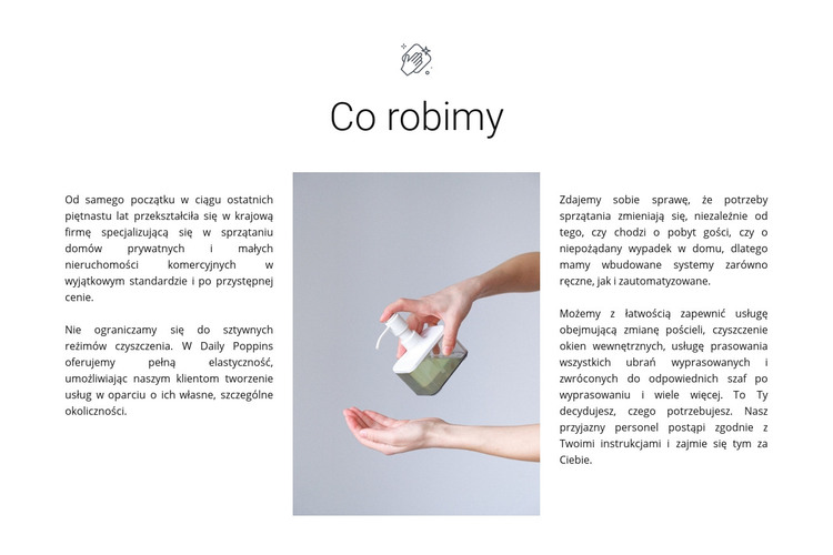 Usługi agencji sprzątającej Szablon HTML