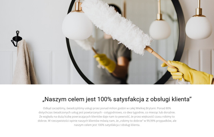 Czyszczenie wysokiej jakości Szablon HTML