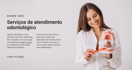 Construtor De Sites Gratuito Para Serviços De Atendimento Odontológico