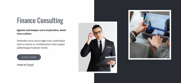 Finance consulting Squarespace Template Alternative