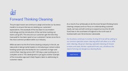 Exclusive Web Page Design For Forward Thinking Cleaning