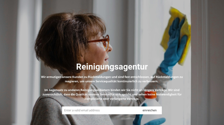 Personalrekrutierung zur Reinigung HTML-Vorlage
