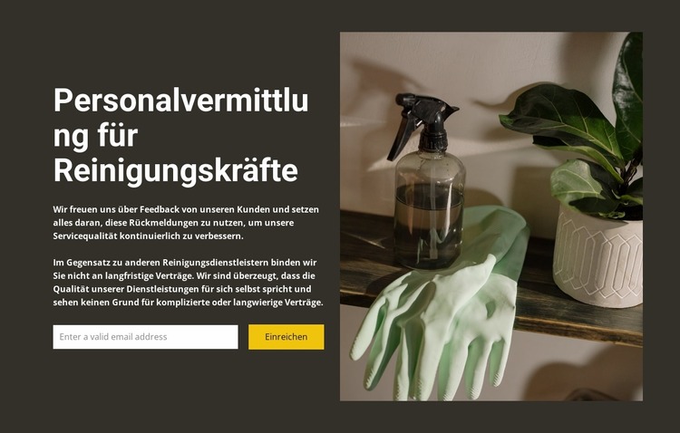 Jede Reinigung Joomla Vorlage