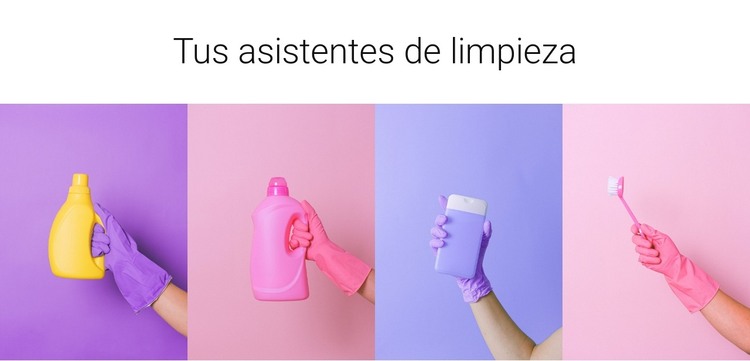 Tus asistentes de limpieza Plantilla HTML