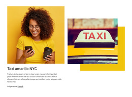 El Mejor Servicio De Taxi En Nueva York: Plantilla De Sitio Web Sencilla