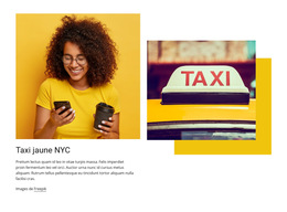 Meilleur Service De Taxi À New York : Modèle De Site Web Simple