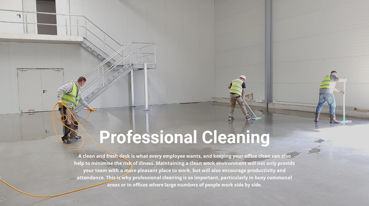 Professional cleaning HTML Template