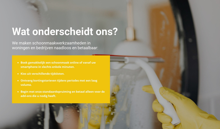 Reiniging op het hoogste niveau WordPress-thema