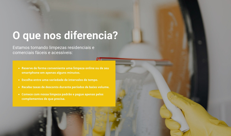 Limpeza ao mais alto nível Modelo de site