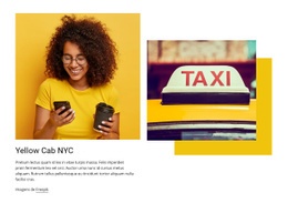 Melhor Serviço De Táxi Em Nova York - Modelo De Uma Página