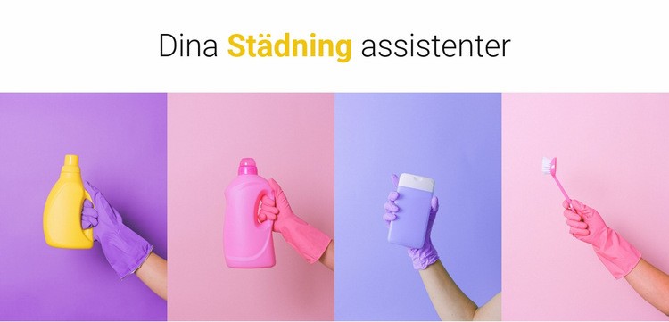 Dina städassistenter HTML-mall