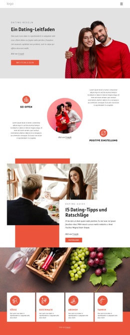Fantastische HTML5-Vorlage Für Dating-Leitfaden