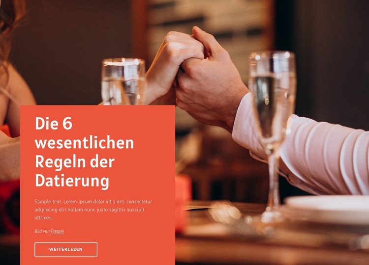 6 wesentliche Regeln für die Datierung HTML5-Vorlage