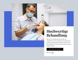 Hochwertige Zahnpflege - Einfaches Website-Design