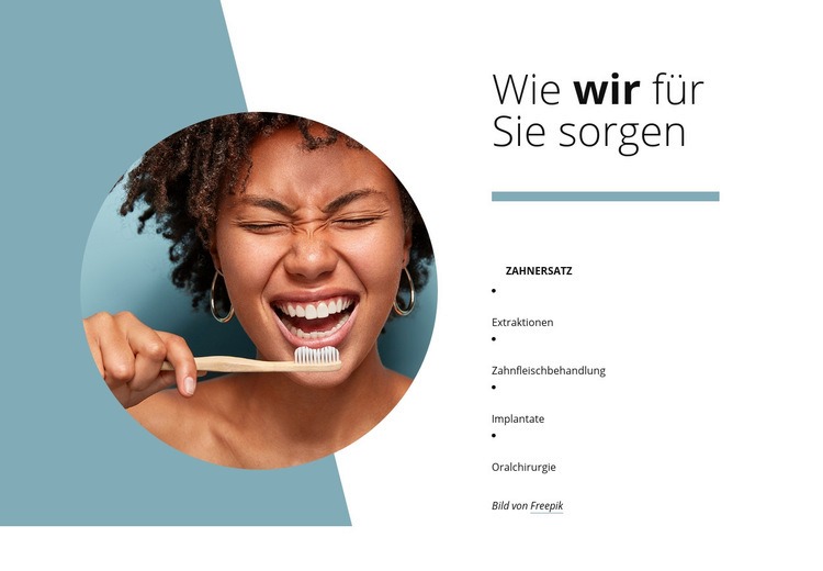 Wie wir uns um dich kümmern Website design