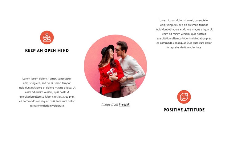Keep an open mind Homepage Design