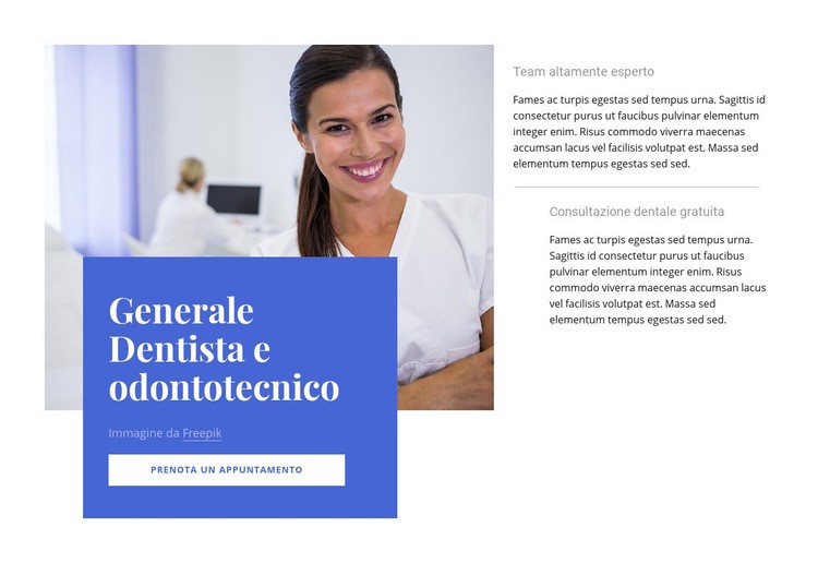 Dentista generale Costruttore di siti web HTML