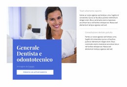 Dentista Generale Un Modello Di Pagina