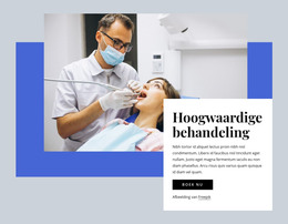 Tandheelkundige Zorg Van Hoge Kwaliteit - HTML-Websjabloon