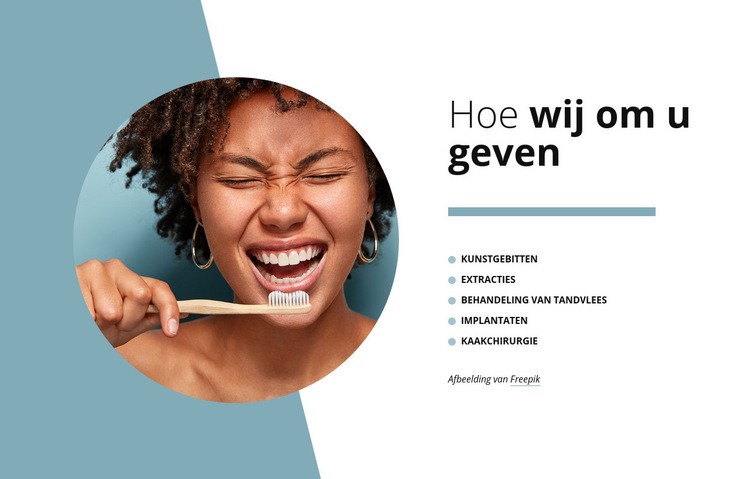 Hoe we voor je zorgen HTML5-sjabloon