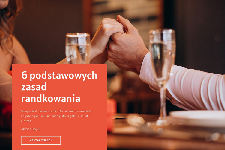 6 podstawowych zasad randkowania Szablon HTML