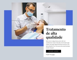 Assistência Odontológica De Alta Qualidade Page Wordpress