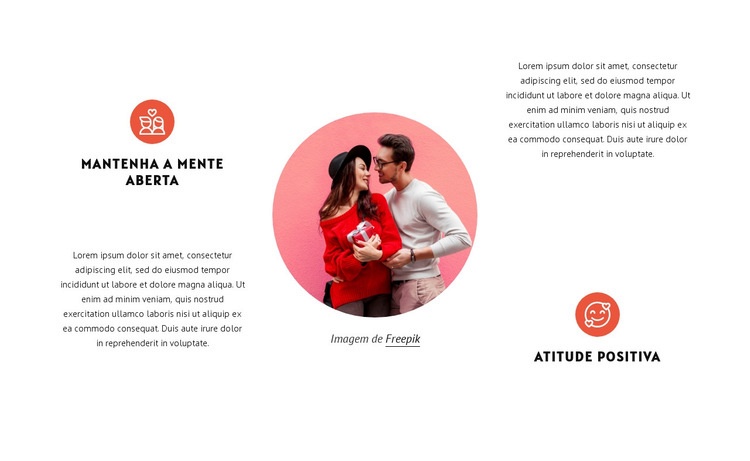 Mantenha a mente aberta Landing Page