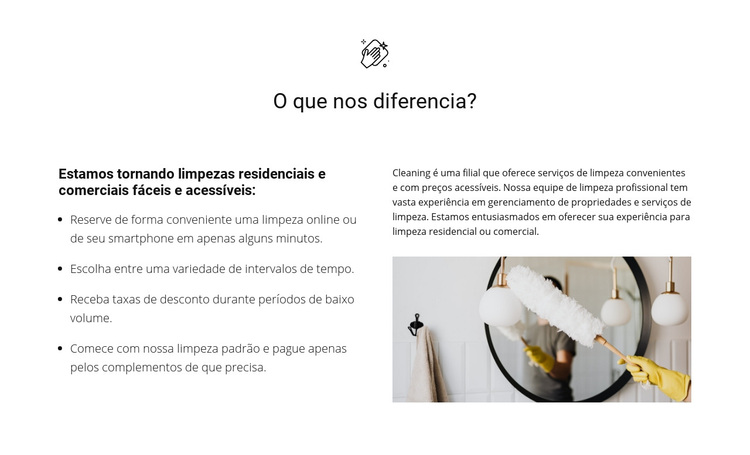 Limpeza de qualquer complexidade Tema WordPress