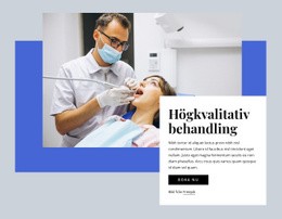 Tandvård Av Hög Kvalitet - Enkel Webbdesign