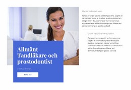 Allmän Tandläkare - HTML-Sidmall
