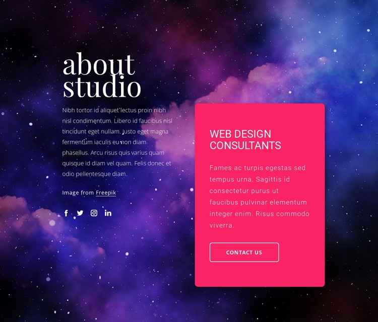 Web design consultants CSS Template