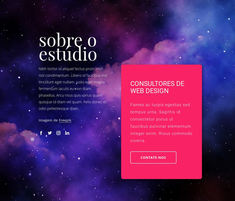 Consultores de web design Tema WordPress