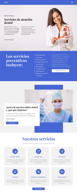 Dentista Y Prostodoncia - Página De Destino