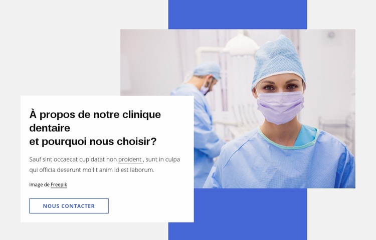 Des dents saines et un sourire sain Créateur de site Web HTML