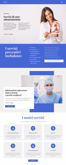 Dentista E Protesi - Modello Di Sito Web Joomla