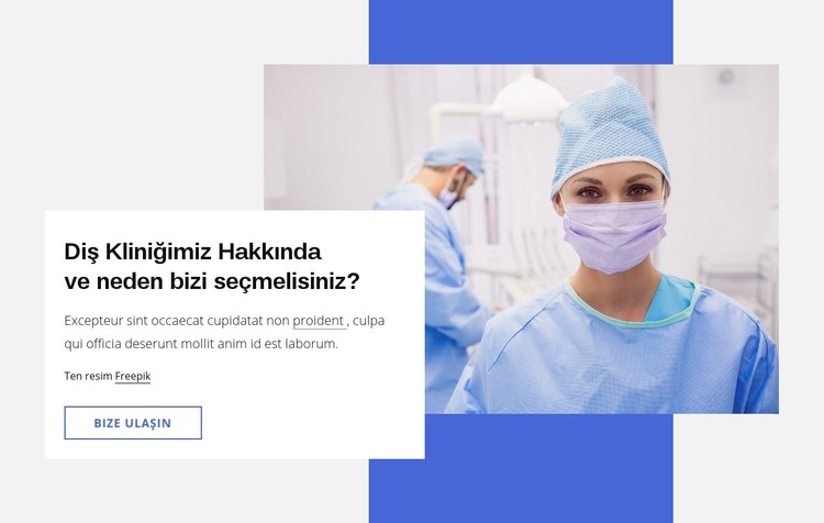 Sağlıklı dişler ve sağlıklı bir gülümseme CSS Şablonu