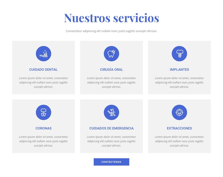 Servicios de clínica dental Plantilla CSS