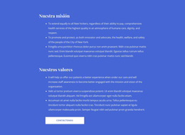 Nuestra Misión Y Valores #Joomla-Templates-Es-Seo-One-Item-Suffix