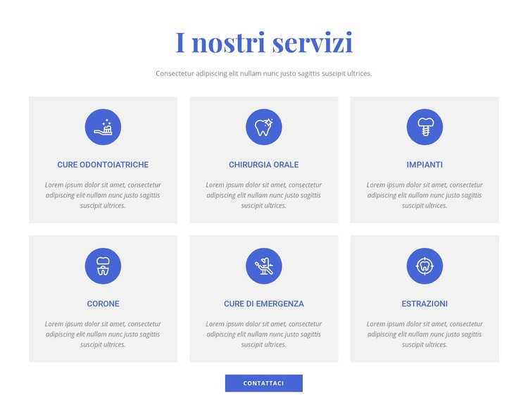 Servizi di cliniche dentali Progettazione di siti web