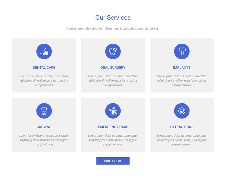 Dental clinic services Template