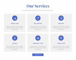 Dental Clinic Services - Creative Multipurpose Web Page Design